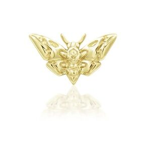 Junipurr Jewelry Death Heads Moth Earring End New 14k Gold